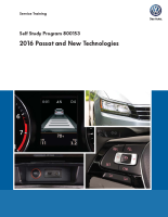 VW - SSP 800153 - 2016 Passat and New Technologies 